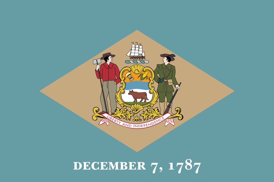 Flag Delaware