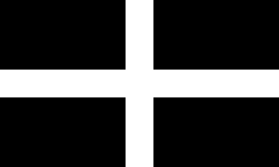 Flag of Cornwall (Saint Piran's Flag)