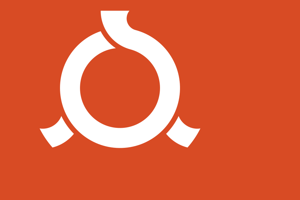 Fukushima prefecture flag (mon)