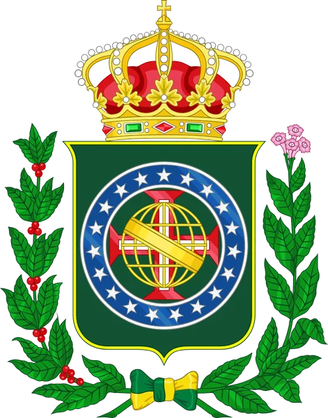 Arms of the Kingdom of Brazil from September to December 1822, with the royal crown