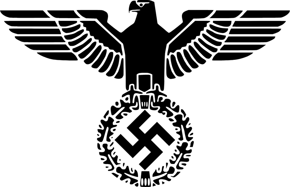 National emblem of the German Reich from 1935 to 1945: the eagle with the swastika