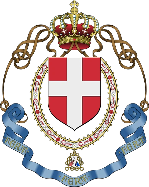 Lesser arms of the Kingdom of Italy used de facto after the fall of Mussolini, without the fasces