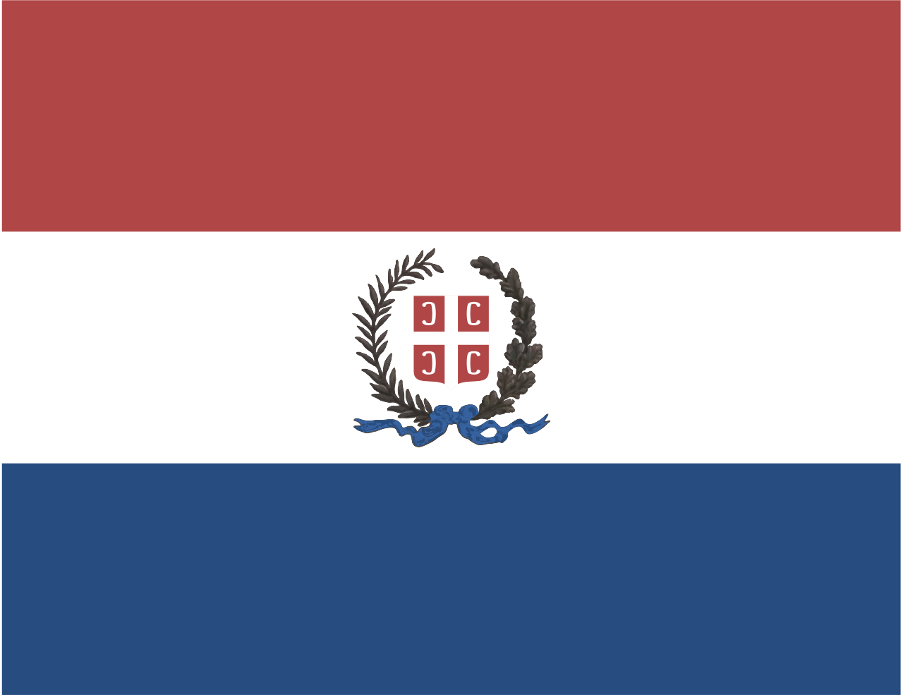 Flag of the Principality of Serbia under the Sretenje Constitution, 1835