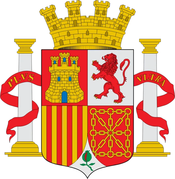 Arms of the Second Republic, with the mural crown
